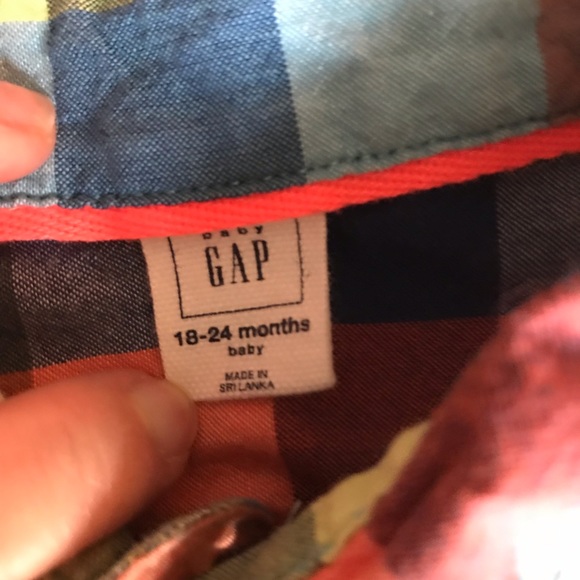 Gap 18-24 mo plaid shirt - Picture 3 of 3